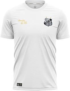 CAMISA RETRÔ SANTOS 1978 BRANCA, ESCUDO BORDADO