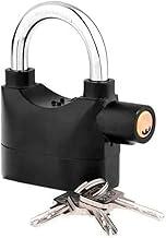 Cadeado Com Alarme Sonoro Antifurto Trava 110 Db + Chave Resistente A Água Tranca Para Bicicletas Moto Janela Alta Segurança PREMIUM ONYK