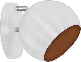 Arandela Retrô Bola Lavabo Banheiro Sacada Branco/Cobre