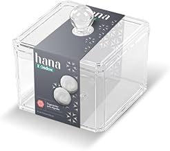 Ordene - Organizador para Algodão com Tampa, Cor Transparente, Linha Hana