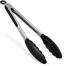 Pegador de Silicone para Cozinha com Ponta Antideslizante | Pegador Multiuso Resistente ao Calor | Ideal para Churrasco, Saladas e Alimentos Quentes 29CM