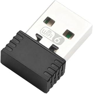 Adaptador USB WiFi para PC de mesa e laptop com Windows 7, 10 e 11, receptor de rede sem fio WiFi 6 de 950 Mbps e 2,4 GHz, placa de rede Wi-Fi mini USB 802.11