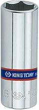 Soquete Sextavado Longo 7Mm - 1/4, Kingtony Br, 223507M