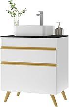 Gabinete Banheiro 1 Porta e 1 Gav Retrô 70cm Multimóveis Mp5024 Branco