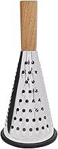 Mimo Style Ralador, Prático Para Ralar Queijo, Casca de Limão, Gengibre, Coco, Utensílio Doméstico Leve, Prático e De Fácil Manuseio, Produzido Inteiramente Em Aço Inoxidável Com Cabo de Madeira