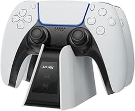 Base De Carregamento para PlayStation 5 Controles Dualsense, Base Carregamento com Slot para Organização de Cabos