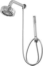 Chuveiro Ducha Redondo Cromado com Chuveirinho Desviador Articulável Auto Limpante para Aquecedor a Gás ou Solar