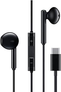 Fone de Ouvido USB-C 4ª Geração (Preto) - Redução de Ruído 99,15%, Cabo Tecido Antitramado. Qualidade Premium. Compatível com Samsung, Motorola, LG e Smartphones Tipo-C.