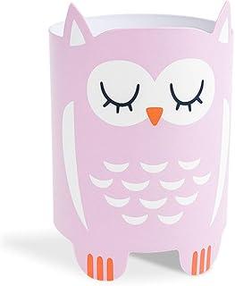 Porta Caneta Coruja Bela Lilás – Design Divertido e Funcional – Organizador de Mesa – Pintura Epóxi Lilás Claro – Geguton