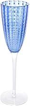 WOLFF - Conjunto 2 Taças para Champanhe de Vidro Orquídea Azul 200ml