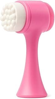 Escova de Limpeza Facial 2 em 1 Massageador e Esfoliador em Silicone com Cerdas Macias e Esponja Skin Care (Rosa) com 10% de desconto por R$ 29,61 na amazon