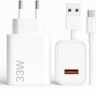 Carregador Turbo Tipo C 33W Com Carregamento Rápido Com Cabo Tipo C Compatível Com Todos Os Dispositivos USB-C, Compativel Com IPhone 15/16, Compativvel Com ANdroid, Tablet, SmartWatch