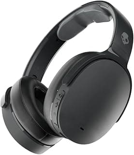 Fone de Ouvido Bluetooth Skullcandy Hesh Evo Over-Ear com Áudio Premium, Fio Removível, Carregamento Rápido e 36 Horas de Bateria – Preto
