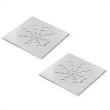 Kit 2 Ralo Tampa Grelha Quadrado 10x10cm Abre e Fecha em Aço Inox 430 Polido: Durabilidade, Estilo e Eficiência para o Seu Ambiente!