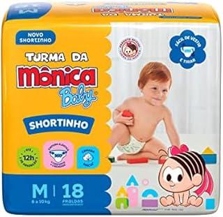 Fralda Turma da Mônica Baby Shortinho Jumbinho M 18 Unidades
