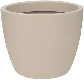 Vasart Malta Vaso de Flores Redondo, Granito Areia, 42x33cm