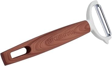 Descascador de Legumes e Frutas Premium em Aço Inox com Cabo Amadeirado Ergonômico e Durável (1)