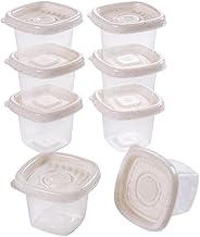 Conjunto de Potes Quadrados 70 ml Pop 8 Unidades, Plasútil