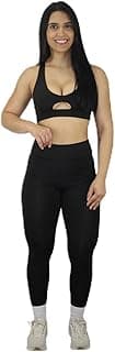 Conjunto Feminino Fitness Dry Fit Cintura Alta Academia Yoga Pilates Corrida Treino
