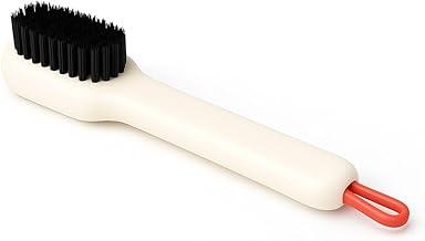 Escova de Limpeza Multiuso com Cerdas Pretas Cabo Branco e Dispenser 17cm Design Ergonômico Limpa Cozinha Lava Louça Cerdas Resistentes Remove Gordura Premium