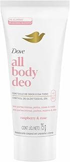 Dove All Body, Desodorante Corporal Em Creme, Para o Corpo Todo, Framboesa e Rosa 75g