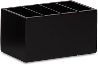 Porta Controle Remoto Sofá Madeira Mdf Tv Ar Decorativo Sala PRETO