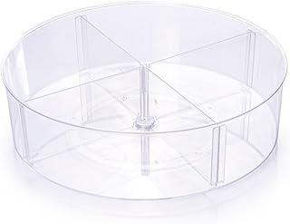 Organizador Giratório com 4 Divisórias Plástico Plasútil