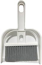 Combo Vassoura de Mão e Pá Pequena para Limpeza de Mesa e Estofados - Compacto com Cerdas Suaves e Eficientes (Cinza)