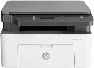 Impressora Multifuncional HP Laser MFP 135w 220v. Tecnologia de Impressão Laser Wi-Fi. Funções: Imprimir, Copiar, Digitalizar. Cor ‎Branca/Preta (4ZB83A#AC8)