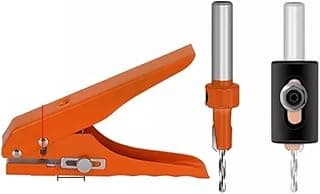 Alicate de Perfuração para Fita de Borda, Ferramenta Manual com Brocas, Laranja