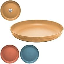 Conjunto de 4 Pratos de Fibra de Bambu 22,5 cm cores sortidas