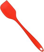 Espátula Reta em Silicone Pão Duro para Cozinha Raspadora Flexível Resistente Antiaderente Não Risca (Vermelha)