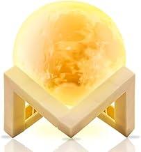 Luminária Abajur Mini Lua 3D Decorativa Iluminação Ambiente Formato Lua Cheia