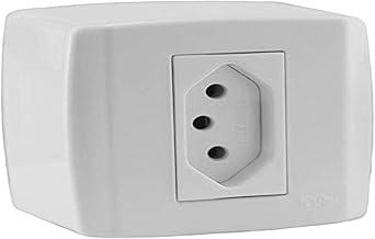 Conjunto 1 Tomada De Sobrepor 250V~ ILUMI, 384140, Branco