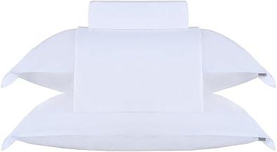 Buddemeyer Jogo de Cama Queen Soft Cotton 100% Algodão Branco 4 Peças