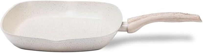 Brinox - Grill Ceramic Life Sirius 28cm Brinox com Indução - Vanilla