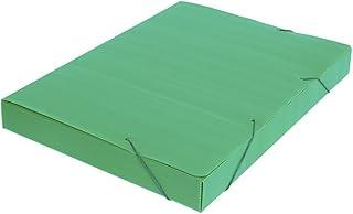 Polibras Novaonda Pasta com Elástico, Verde, 245 x 35 x 340 mm, 10 Unidades