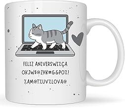 Caneca de Gato Divertida 325ml | Presente Criativo e Engraçado para Amantes de Gatos | Ideal para Aniversário, Amigo Secreto e Dia dos Namorados