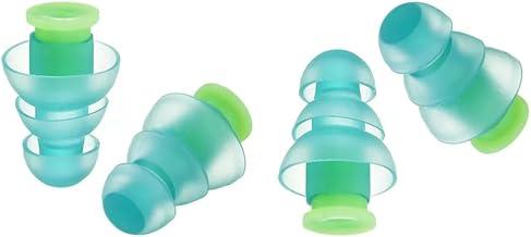 Protetor Auricular de Silicone, 2 Pares, Verde e Azul, Tampão para Dormir