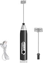 Mixer Misturador Elétrico Portátil Recarregável com 3 Velocidades para Bebidas Ovos Leite Mini Batedor com Fuê