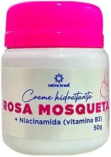 Creme Hidratante Rosa Mosqueta com Niacinamida, 50g, Clareia Manchas e Rejuvenesce