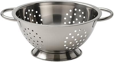 Escorredor Aço Inox Premium para Massas Legumes com Alças Firmes 24 CM Resistente ao Calor, Utensílio Multiuso Cozinha com 10% de desconto por R$ 23,39 na amazon