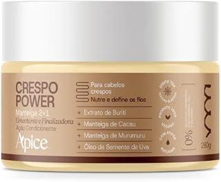 Ápice Manteiga 2x1 Nutritiva e Finalizadora Crespo Power | Com Manteiga de Cacau, Murumuru e Buriti | 260g