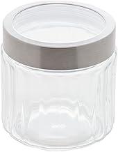 LYOR - Pote de Vidro com Tampa de Aço Inox com Visor de Acrílico Sydney 870ml