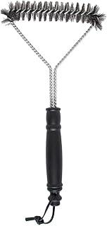 Mimo Style Escova Para Limpar Gelha Três Lados, Para Limpar Grelha e Churrasqueira Com Cabo. Feita Em plástico e Suas Cerdas de Inox, Eficaz Na Remoção de Gordura e Sujeiras de Sua Churrasqueira