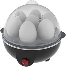 Cozedor de Ovos Elétrico Portátil Cozinha à Vapor 110v / 220v Máquina De Cozinhar Preto 7 ovos(220)