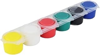 Tinta Guache 6 Cores 15ml Lavável Atóxica Para Pintura Escolar E Atividades Artísticas (Vibrante) com 10% de desconto por R$ 26,91 na amazon