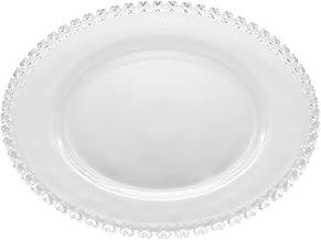 LYOR - Prato Para Sobremesa de Cristal Coração Transparente 20cm - Mesa Posta - Itens Para Casa - Utensílios de Cozinha - Enxoval - Casamento - Decoração