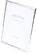 WOLFF Porta-Retrato de Aço Bambu Prata 10cm x 15cm - Enxoval - Casamento - Decoração - Álbum de Fotos - Enfeites - Moldura Elegante Para Mesa e Parede