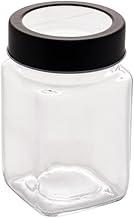 LYOR - Pote de Vidro com Tampa em Metal e Acrílico Gastro Preta 300ml